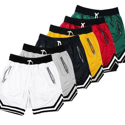 China Men's Basketball Sports Shorts Anti-Wrinkle Casual Loose Breathable Quick-Dry Five-Point Pants Mesh Outdoor Running Fitness Training Shorts for sale