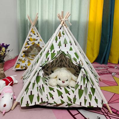 China Custom Cat Dog Pet Tent Foldable Five Corners Tent Four Seasons Pet Tent Wholesale Camouflage/Field Play Tent for sale