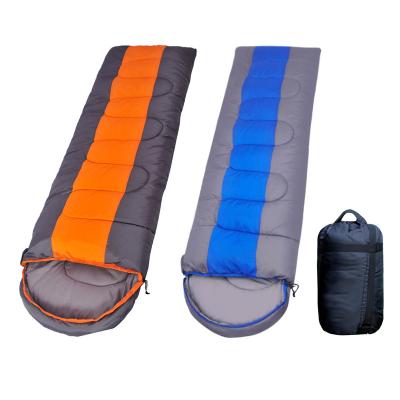 China Portable Outdoor Ultralight Cotton Fabric Polyester Sleeping Bag Travel Filling Adult Single Sleeping Bag for sale