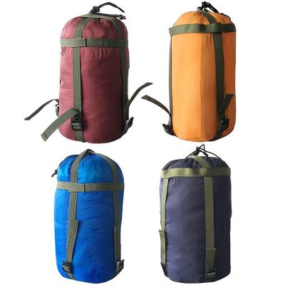 China Portable Solid Color Travel Camping Sleeping Bag Cotton Fabric Foldable Outdoor Single Sleeping Bag for sale