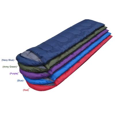 China Light Weight Portable Envelope Solid Color Sleeping Bag Camping Backpacking Outdoor Traveling Rise Sleeping Bag for sale