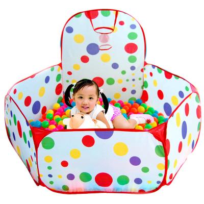 China Sports Folding Dots Pattern Kids Park Game Tent In/Outdoor Portable Ocean Ball Toy Tent for sale