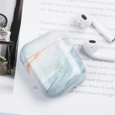 China Durable Silicon Marble Fashion Wireless Headphone Case For Apple Airpods 2 3 for sale