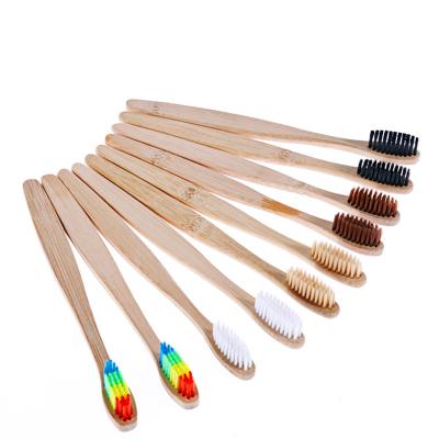 China Foldable Wholesale Natural Eco-Friendly Biodegradable Charcoal Bamboo Toothbrush for sale