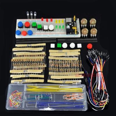 China DIY Starter Kit for Arduino 03 Electronics Fans Learning Parts Component Package with Breadboard Jumper Wires for sale