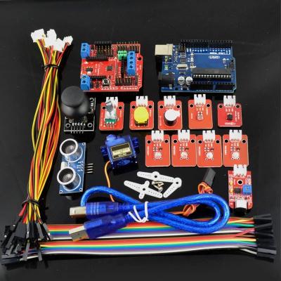 China Ardublock Graphical Programming Starter Kit for Arduino with Uno R3 9g Servo LED Module Zero Based Learning tool for sale