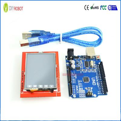 China UNO R3 MEGA328P Board for Arduino with 2.4 Inch TFT Touch LCD Screen Module for sale