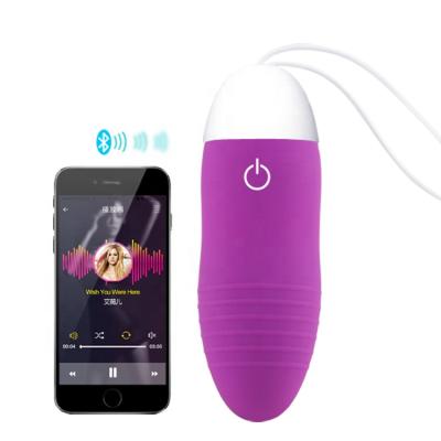 China 10 Frequency Vibration Phone App Love Egg Remote Control Smart Dancing Bullet Vibrator/App Control For Women Massage for sale