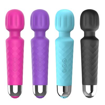 China 8 Kinds of 2021 New Arrival 20 Speed ​​Vibration Body Massage AV USB Rechargeable Vibrator Powerful Wand Products for sale