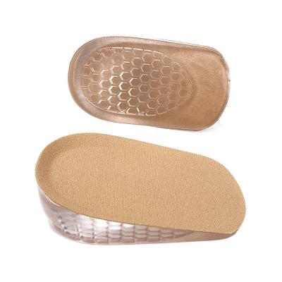 China Shock Absorption / Height Increase Silicon Heel Pad Wholesale Silicone Height Increase Shoes Insoles For Men Height Increasing Insole for sale