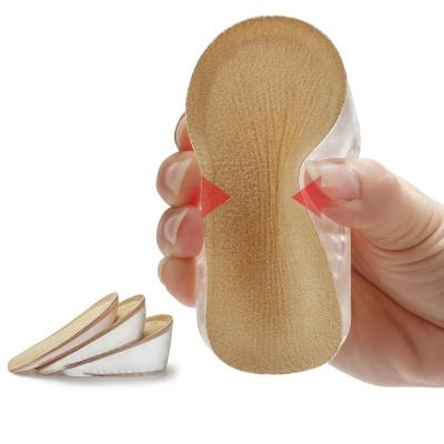 China Gel sized gel heel protection with poron insoles with ncrease increased cushioning with deodorization intensified half insole protection silicone for sale