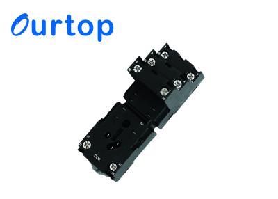 China Plug In Din Rail Relay Socket For Relay ATRM02 , Electrical 8 Pin Relay Base ASC-08E for sale