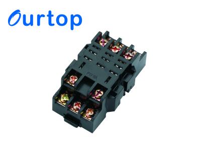 China PTF-11AK LY3N 11 Pin Din Rail Relay Socket With Contacts Spring Material Qsn6.5-0.1 for sale