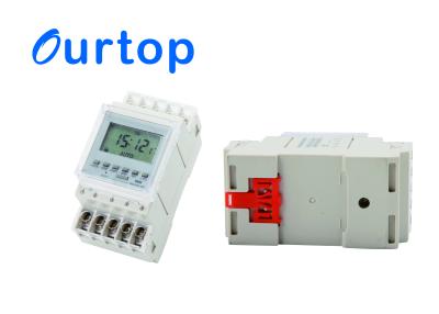 China 8 On & 8 Off Digital Programmable Timer Switch , Din Rail 24 Hour / 7 Day Timer Switch for sale