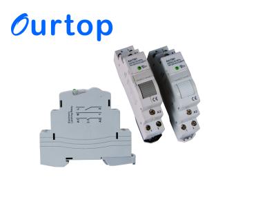 China SPST Din Rail Latching Relay 35mm Step Relay With Reset Button And Memory Function for sale