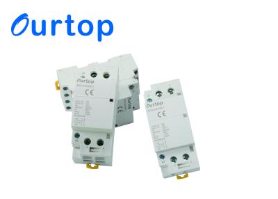 China Contactor modular de la CA de 2 postes/4 postes mini, contactor montado sobre carriles del dinar magnético eléctrico en venta