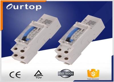 China Din Rail Mechanical Timer Switch , 24 Hour Programmable Digital Timer Switch for sale