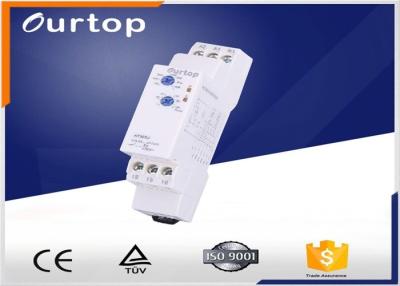 China 18mm Wide Multifunction Timer Relay , Staircase Light Time Switch Multi Voltage for sale