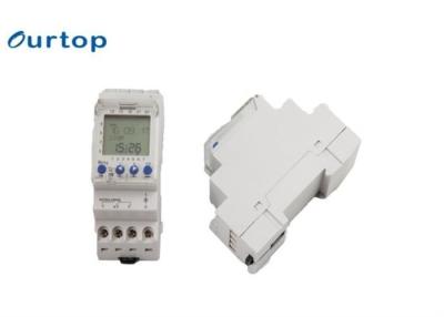 China White Color Daily Programmable Din Rail Timer Switch ATHC622 Battery Operated for sale