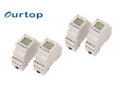 China Incandescent Lamp Load Din Rail Timer Switch , Weekly Programmable Timer Switch for sale