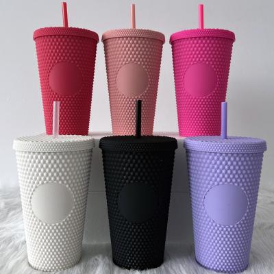 China Wholesale Viable Reusable Durian Matte Cup 16oz Pastel Colors BPA Free Soft Tumbler For Coffee Tea Cold Water for sale