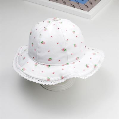 China New Dobby Pattern Spring Cotton Kids Eaves Kids Fisherman Cap And Sun Hat Summer Big Korean Bucket Hat for sale