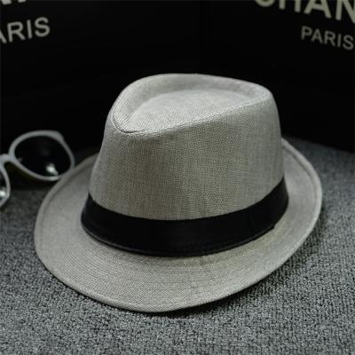 China Wholesale High Quality Men Fedora Hats Cotton Wide Brim Fashional Business Fedora for sale