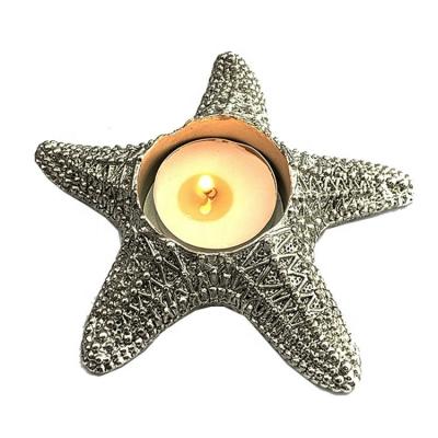 China Newest Decoration Factory Wholesale Price Design Metal Starfish Home Candlestick For Home for sale