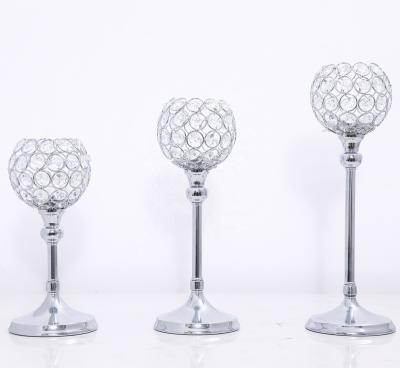 China Simple Hotel Wedding Decoration Weddings Crystal Candlestick Candlelight Dinner Candle Holder Main Decoration Supplies Romantic for sale