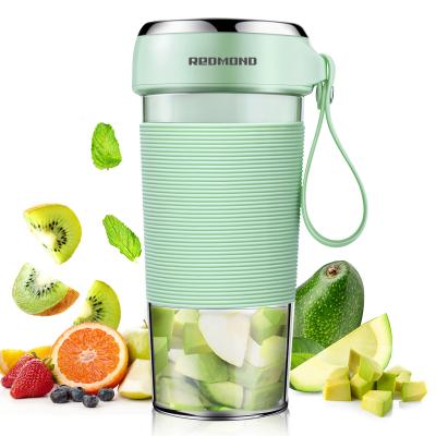 China Powerful 304 Stainless Steel 6-Blades& Colorful Portable Mini Juice Blender Battery Percentage Display Travel Electric Juicer for sale