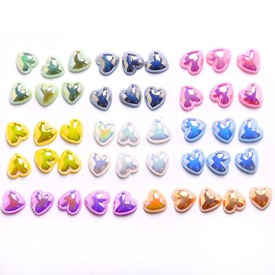 China Shiny New Arrival 3d Heart-shape Pearl Nail Art Decoration Highlight Shiny Pearl Nail Art Jewelry For Nail Art DIY for sale