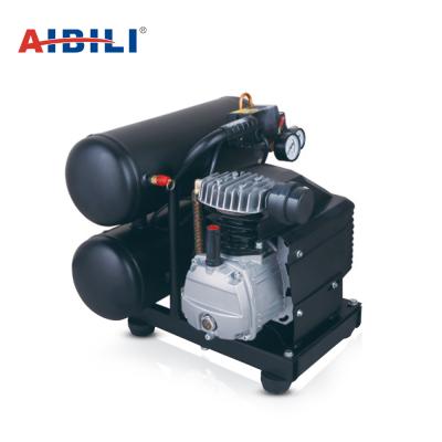 China Best Lubricated Selling Dental Air 1.5hp 2 Tanks Commercial Air Spray Paint D Piston Compressor for sale