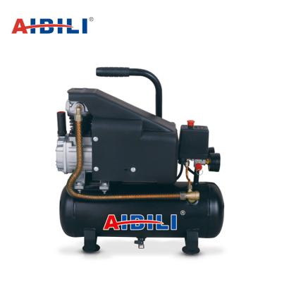 China Small Lubricated 9 Liter 1.5hp 7 Bar Portable Low Price 220 Volt Direct Driven Air Compressor Black For Home Use for sale