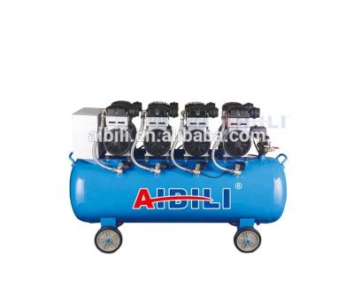 China Double Cylinder 7.5kw 120L 4 Cylinder Oil Free Air Compressor Oil Free Piston Compressor for sale