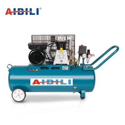 China Italy series lubricated base plate piston panel belt electric air compressor single phase for sale