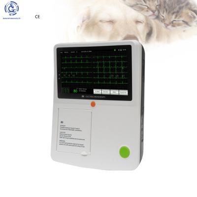 China Metal waveform ECG 7 inch touch screen ecg machine small size ECG parts veterinary machine zu verkaufen