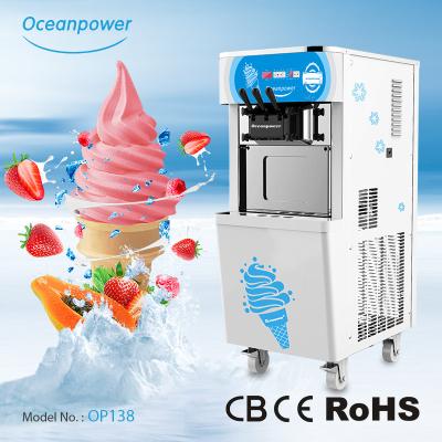 China Factory Price Commercial Italian Ice Cream Sundae Ice Cream Machine Op138c for sale