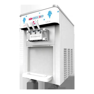 China Cheap Tabletop Snack Factory Oceanpower OP125CT Soft Ice Cream Machines for sale