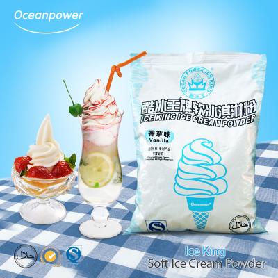 China Oceanpower Ice King Soft Serve Ice Cream Powder Mix Ice King Soft Ice Cream Powder for sale