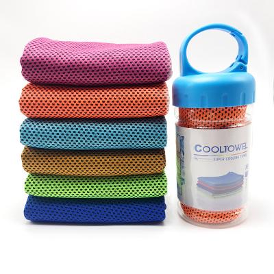 China Cold Feeling Compressed Cool Towel Exercise Towel Yoga Quick Dry Towel Plus Logo for sale