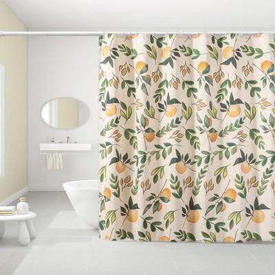 China High Quality Sustainable Thickening Shower Curtain Fashion Bathroom Shower Curtain Set for sale