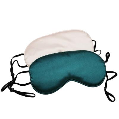 China Super COOL Luxury Soft And Comfortable Portable And Foldable Satin Sleep Eyemask Home Stay TravelMask With Earloop for sale