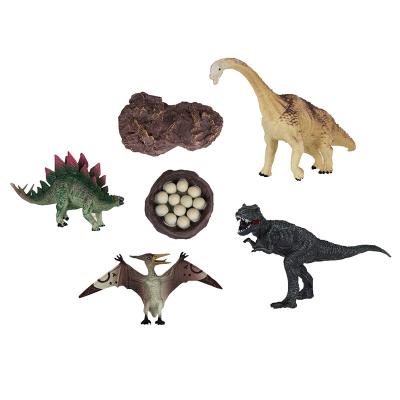 중국 Animal Model Fossils Egg Nest PVC Plastic Small Dinosaur Toy Set 판매용