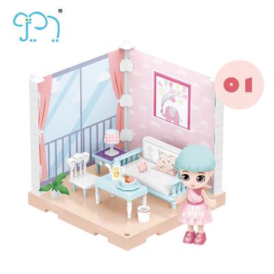 Китай Kids Room Doll House Girls DIY 3D Mini House Villa Toys For Gift продается