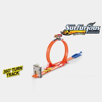 China Smart Plastic Toy Car Track With Spring Launcher For Children for sale