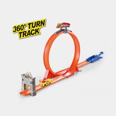 중국 360 Degree Loop Toy Race Track Set For Kids Slot Racing Car With Door 판매용