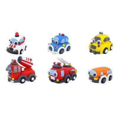 Китай City Vehicle DIY Pull Back Car Toy Ultralight Clay With 6 Models Hand Made Set продается