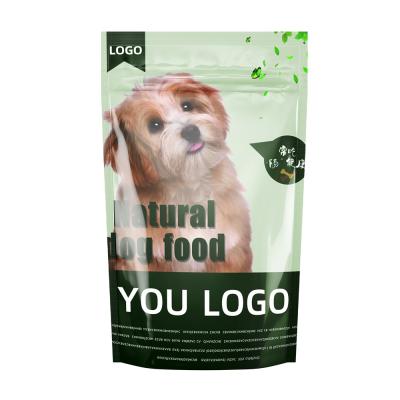 China Cafe Custom Printed Flat Bottom Eco Friendly Plastic Dog Food Packaging Bag for sale