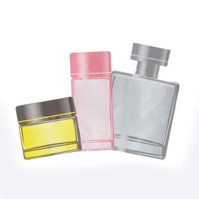 China Coffee Cosmetics Perfume Skin Care Products Bottles Shape Plastic Bags Eco Degradable Unique Shape Bag for sale