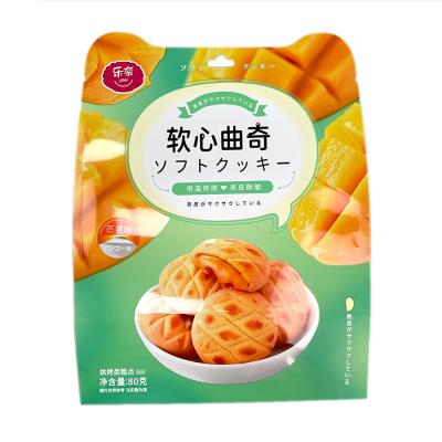 China Self Seal Coffee OEM Fruit Shape Packaging Pouch Cookie Packaging Bag With Hanging Hole for sale